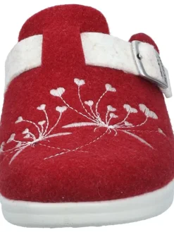 Klassische Hausschuhe in burgundy