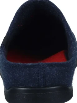 Klassische Hausschuhe in blau