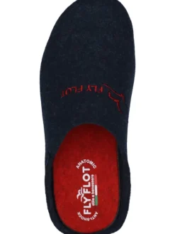 Klassische Hausschuhe in blau