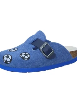 Klassische Hausschuhe in blau