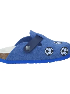 Klassische Hausschuhe in blau