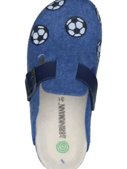 Klassische Hausschuhe in blau