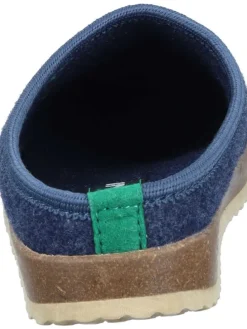 Klassische Hausschuhe in blau