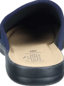 Klassische Hausschuhe in blau