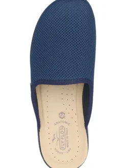 Klassische Hausschuhe in blau