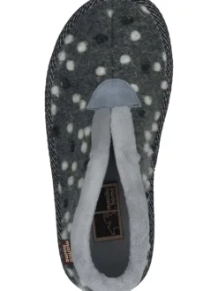 Klassische Hausschuhe in gris