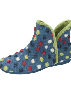 Klassische Hausschuhe in blau