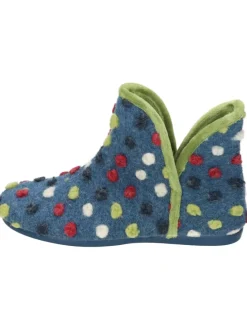 Klassische Hausschuhe in blau