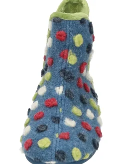 Klassische Hausschuhe in blau