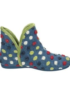 Klassische Hausschuhe in blau