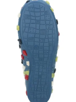 Klassische Hausschuhe in blau