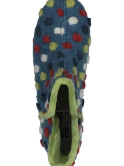 Klassische Hausschuhe in blau