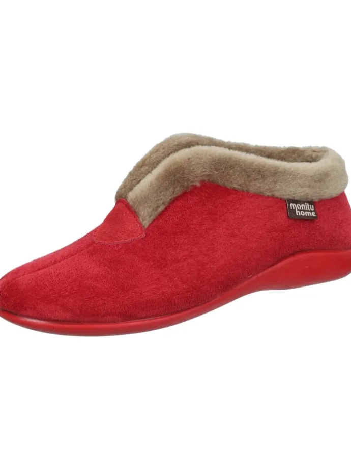 Klassische Hausschuhe in rot