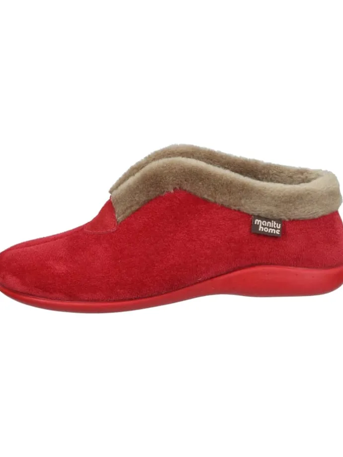 Klassische Hausschuhe in rot