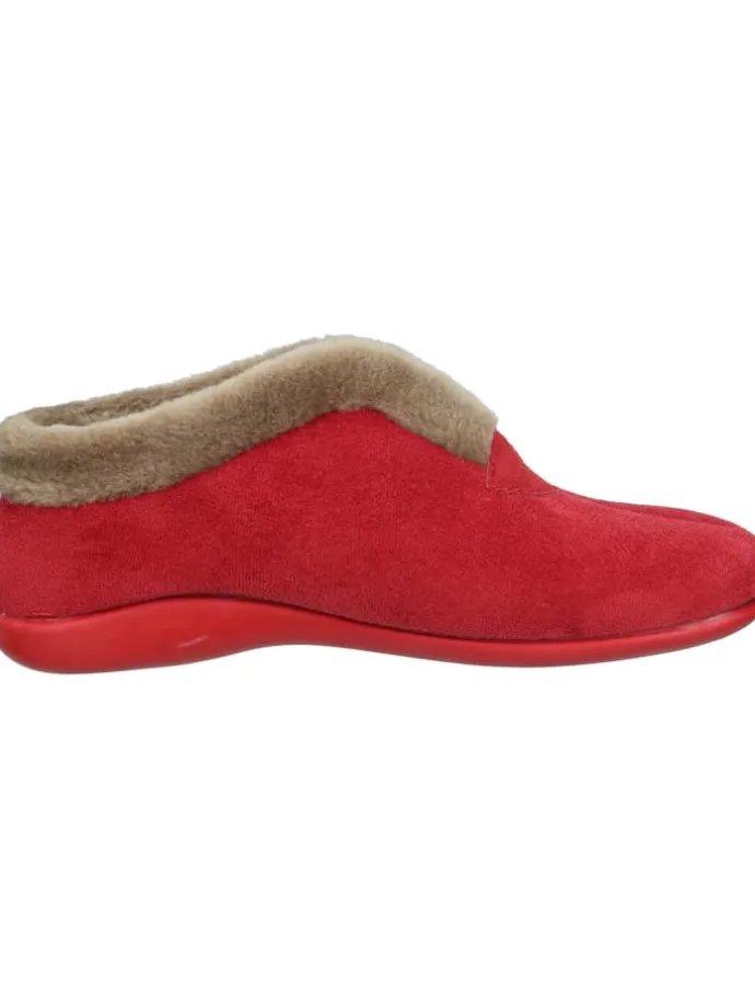 Klassische Hausschuhe in rot