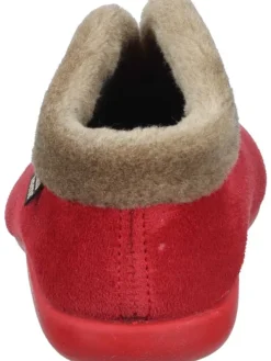 Klassische Hausschuhe in rot