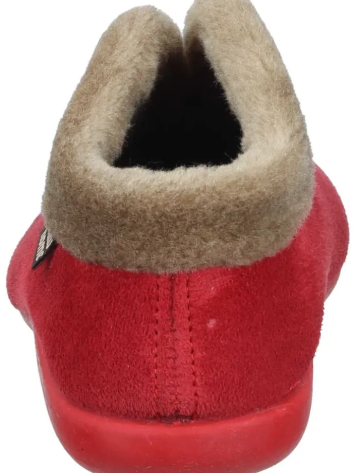 Klassische Hausschuhe in rot