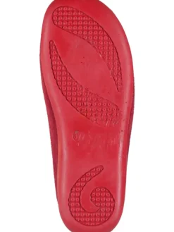 Klassische Hausschuhe in rot