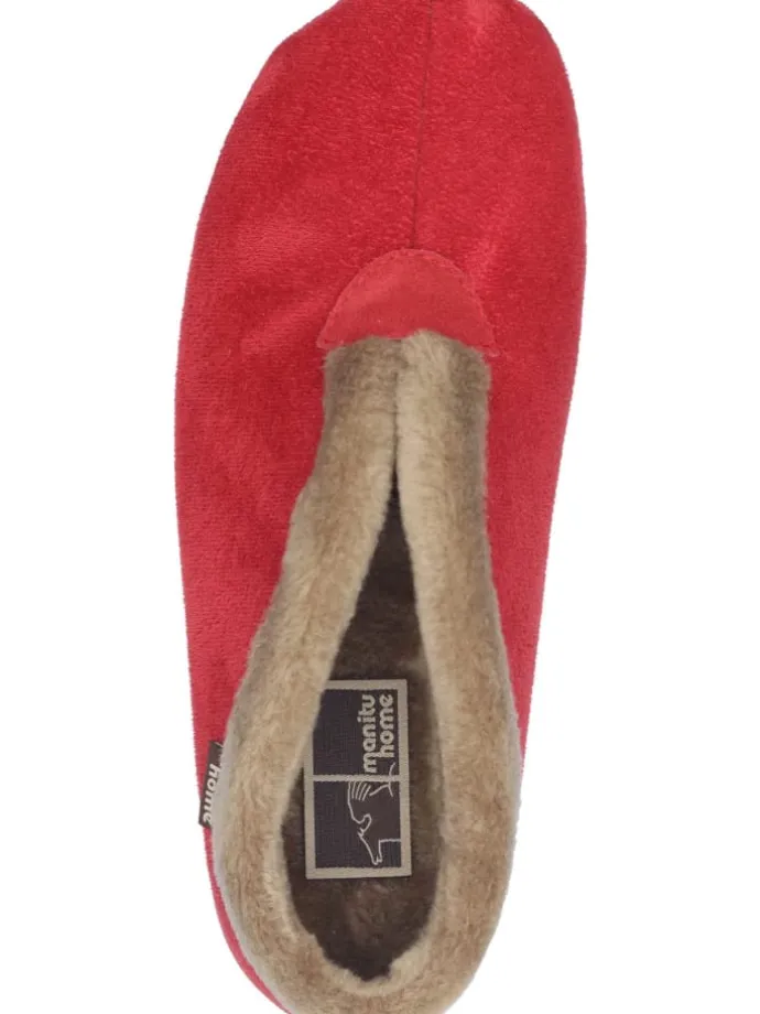 Klassische Hausschuhe in rot