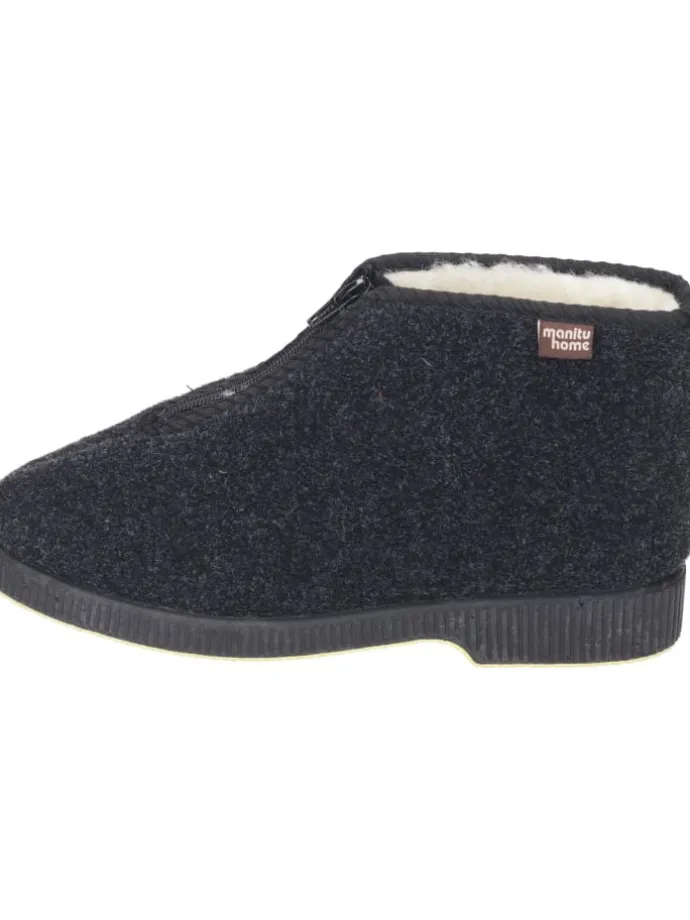 Klassische Hausschuhe in schwarz