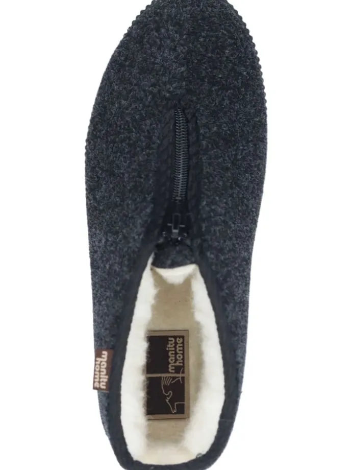 Klassische Hausschuhe in schwarz