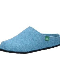 Klassische Hausschuhe in mittelblau