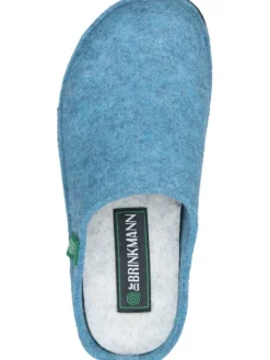 Klassische Hausschuhe in mittelblau