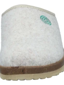 Klassische Hausschuhe in offwhite