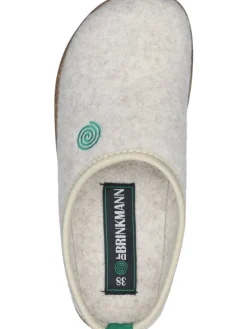 Klassische Hausschuhe in offwhite