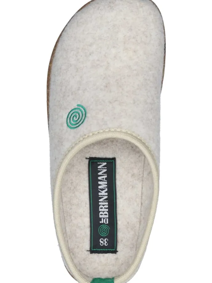 Klassische Hausschuhe in offwhite