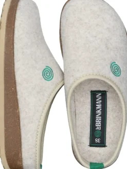 Klassische Hausschuhe in offwhite