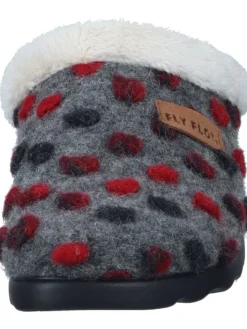 Klassische Hausschuhe in anthrazit