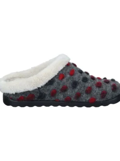 Klassische Hausschuhe in anthrazit