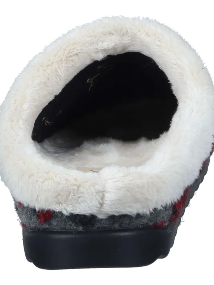 Klassische Hausschuhe in anthrazit