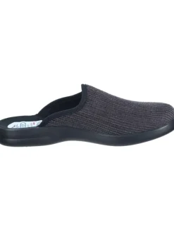 Klassische Hausschuhe in grau