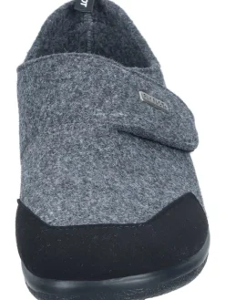 Klassische Hausschuhe in anthrazit