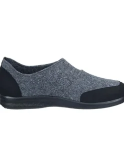 Klassische Hausschuhe in anthrazit