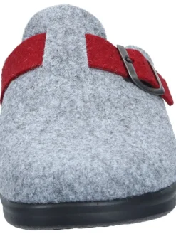Klassische Hausschuhe in grau