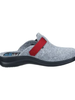 Klassische Hausschuhe in grau