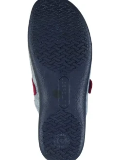 Klassische Hausschuhe in grau