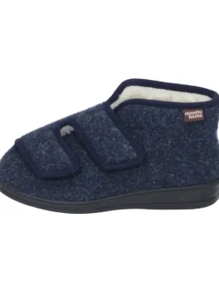 Klassische Hausschuhe in marine