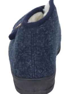 Klassische Hausschuhe in marine