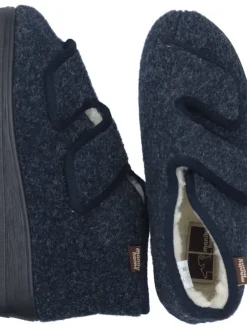 Klassische Hausschuhe in marine