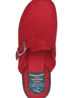 Klassische Hausschuhe in burgund