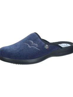 Klassische Hausschuhe in blau