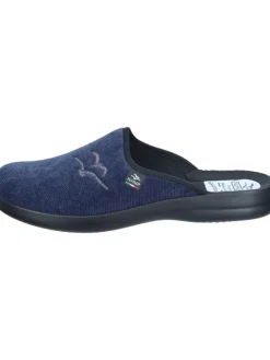 Klassische Hausschuhe in blau