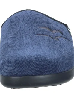 Klassische Hausschuhe in blau