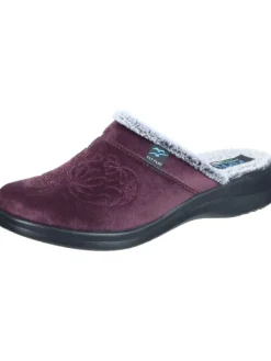 Klassische Hausschuhe in plum