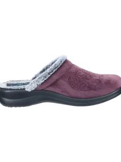 Klassische Hausschuhe in plum
