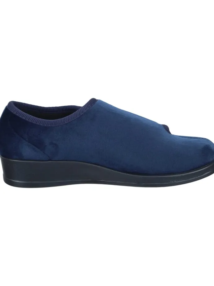 Klassische Hausschuhe in blau